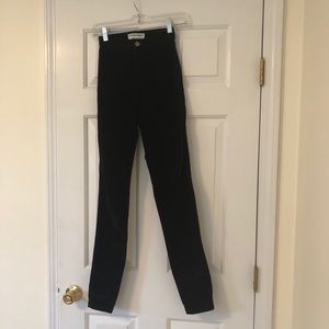 American Apparel (xs) high-waist black skinny jean